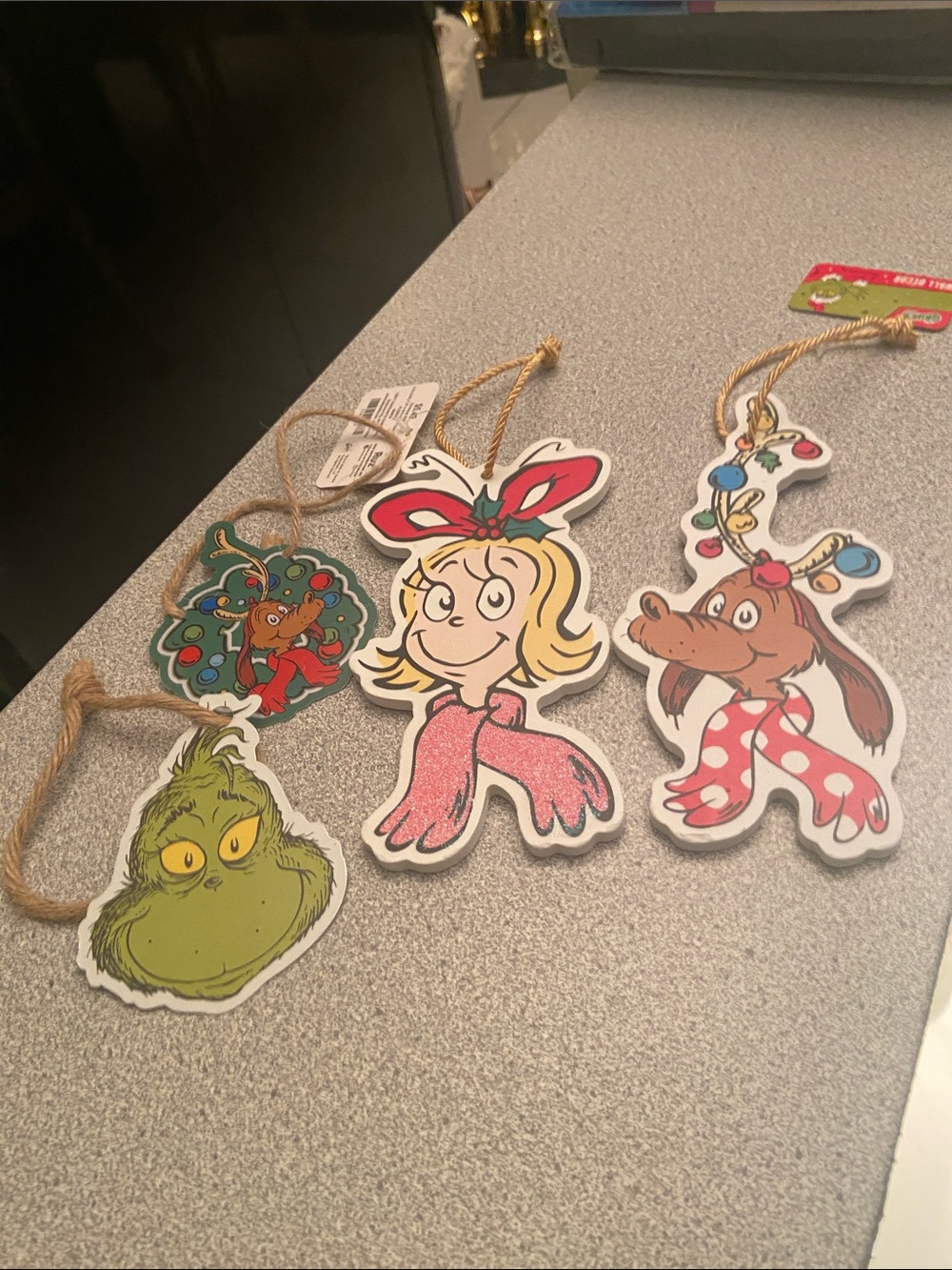 Dr. Seuss Holiday Character Ornaments - Pink, Green, Red & Blue